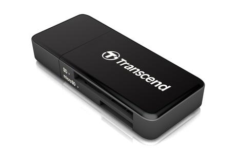 Transcend Kortleser (SD, microSD, SDHC, microSDHC,  SDXC, microSDXC,  SDHC UHS-I, SDXC UHS-I) - USB 3.0 (TS-RDF5K)