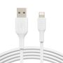 BELKIN Lightning to USB-A Cable (MFi) 1m White /CAA001bt1MWH