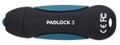 CORSAIR Flash Padlock 3 128GB AES Hardware Encrypted 256-bit (CMFPLA3B-128GB)