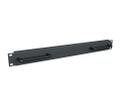 MIDDLEATLANTIC 1 RU Blank Rack Panel | Steel | Flanged | with Handles | EB1-H | Black | Non-stock Item