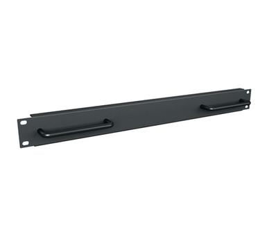MIDDLEATLANTIC 1 RU Blank Rack Panel | Steel | Flanged | with Handles | EB1-H | Black | Non-stock Item (EB1-H)