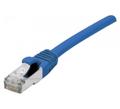 EXC Network Cable | Cat 6 | F/UTP | Low smoke/halogen free | Connection cable | Blue | 0.3m