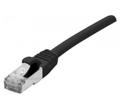 EXC Network Cable | Cat 6 | F/UTP | LÃ¥g rÃ¶k/halogenfri | Anslutningskabel | Svart | 1m