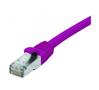 EXC Network Cable | Cat 6 | F/UTP | Low smoke/halogen free | Connection cable | Violetti | 0,3m