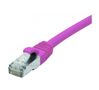 EXC Network Cable | Cat 6 | F/UTP | Low smoke/halogen free | Connection cable | Vaaleanpunainen | 0,3m
