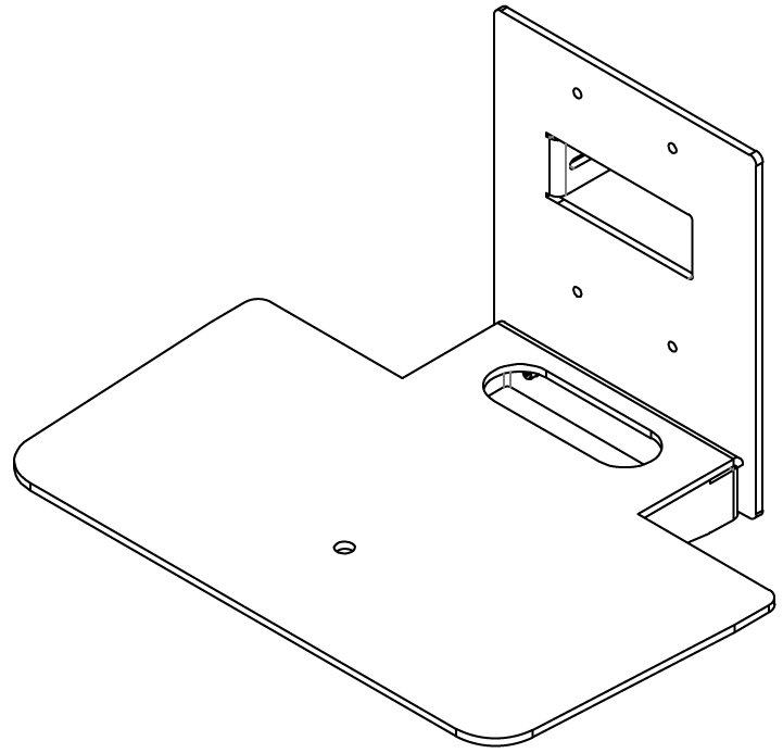 Sound Control Technologies Sony EVI-HD3/ EVI-HD7 RCM Camera Wall Mount (RCM-SD3)