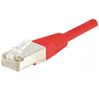 EXC Patch Cord RJ45 CAT.5e F/UTP Red 0.50m