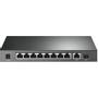 TP-LINK 10-Port Gigabit PoE+ Switch 8 Gigabit PoE+ Ports 1 Gigabit RJ45 Ports and 1 Gigabit SFP Slots 802.3at/ af 63W PoE Power (TL-SG1210P)