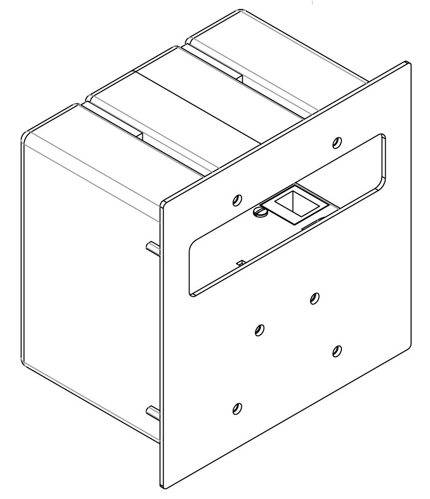 SOUND_CONTROL Blank Mounting Plate for Dual Gang Box (RC-CM)