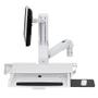 ERGOTRON SV SIT-STAND COMBO ARM WITH PAN BRIGHT WHITE TEXTURE CRTS