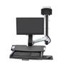 ERGOTRON SV COMBO ARM WORKSURFACE PRE-CONFIG SMALL CPU HOLDER CRTS (45-594-026)