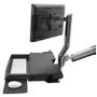ERGOTRON SV SIT-STAND COMBO ARM WITH PAN POLISHED CRTS (45-583-026)
