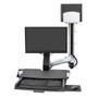 ERGOTRON SV COMBO ARM WORKSURFACE MEDIUM CPU HOLDER PAN FUNCTION CRTS (45-595-026)
