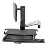 ERGOTRON SV SIT-STAND COMBO ARM WITH PAN POLISHED CRTS