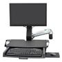ERGOTRON SV SIT-STAND COMBO ARM WITH PAN POLISHED CRTS (45-583-026)