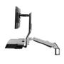 ERGOTRON SV SIT-STAND COMBO ARM WITH PAN POLISHED CRTS (45-583-026)