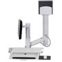 ERGOTRON SV COMBO ARM WORKSURFACE MEDIUM CPU HOLDER PAN FUNCT BWT CRTS (45-595-216)