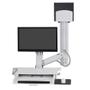 ERGOTRON SV COMBO ARM WORKSURFACE MEDIUM CPU HOLDER PAN FUNCT BWT CRTS (45-595-216)