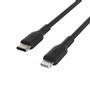 BELKIN Lightning to USB-C Cable (MFi) 1m Black / CAA003bt1MBK (CAA003bt1MBK)