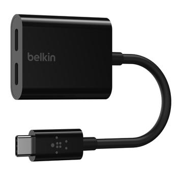 BELKIN RockStar Connect USB-C Audio + Charge adapter black (F7U081BTBLK)