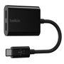 BELKIN RockStar Connect USB-C Audio + Charge adapter black (F7U081BTBLK)