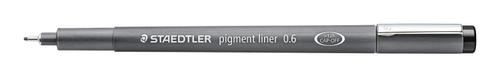 STAEDTLER Fineliner Pigment Liner 0,6mm sort (30806-9*10)