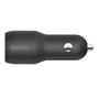 BELKIN CAR CHARGER DUAL USB-A 24W BLACK CHAR (CCB001btBK)