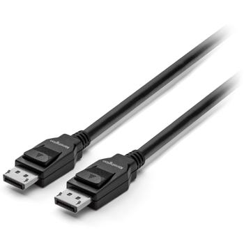 KENSINGTON DisplayPort 1.4 (M/M) Cable, 6ft - DisplayPort-kabel - DisplayPort (hane) spärrad till DisplayPort (hane) spärrad - DisplayPort 1.4 - 1.83 m - stöd för 8K - svart (K33021WW)