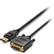 KENSINGTON DisplayPort 1.1 (M) to DVI-D (M) Passive Cable, 6ft - Adapterkabel - DisplayPort (hane) till DVI-D (hane) - DisplayPort 1.1 - 1.83 m - passiv, tumskruvar,  stöd för 1080p - svart