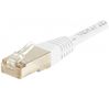 EXC Network Cable | Cat 5e | F/UTP | Patch round (standard) | White | 0.3m