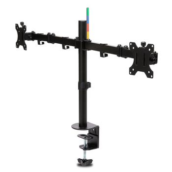 KENSINGTON n SmartFit Ergo Dual Extended Monitor Arm - Mounting kit - adjustable arm - for 2 monitors - metal - black - screen size: up to 32" - desktop, C-clamp, grommet, desk-mountable (K55409WW)