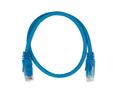 IIGLO Nätverkskabel Cat6 blå 0,5m RJ45 male x 2, UTP, LSZH, upp till 1Gb/s 100m, 10Gb/s 55m, 250Mhz