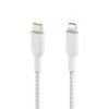 BELKIN Lightning to USB-C Braided Cable (MFi) 2m White / CAA004bt2MWH (CAA004bt2MWH)