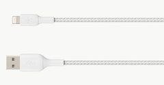 BELKIN Lightning to USB-A Braided Cable (MFi) 15cm White /CAA002bt0MWH