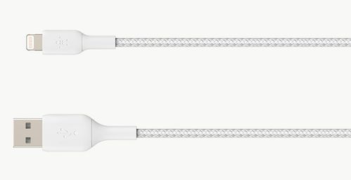BELKIN BoostCharge 3m White Braided USB-A to Lightning Cable (CAA002bt3MWH)