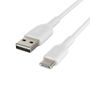 BELKIN USB-C/USB-A CABLE PVC 15CM WHITE CABL