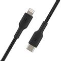 BELKIN Lightning to USB-C Braided Cable (MFi) 1m Black /CAA004bt1MBK