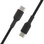 BELKIN USB-C to USB-C Braided Cable 1m Black / CAB004bt1MBK (CAB004bt1MBK)