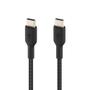 BELKIN USB-C to USB-C Braided Cable 1m Black / CAB004bt1MBK (CAB004bt1MBK)