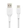 BELKIN USB-A to USB-C Braided Cable 1m White / CAB002bt1MWH (CAB002bt1MWH)