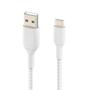 BELKIN USB-A to USB-C Braided Cable 3m White / CAB002bt3MWH (CAB002bt3MWH)