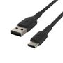 BELKIN USB-A to USB-C Cable 1m Black /CAB001bt1MBK