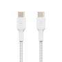 BELKIN USB-C to USB-C Braided Cable 1m White / CAB004bt1MWH (CAB004bt1MWH)