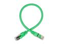 IIGLO Nettverkskabel Cat6a grønn 0,3m RJ45 male x 2, S/FTP, LSZH, opptil 10Gb/s 100m, 500Mhz