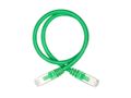 IIGLO Nettverkskabel Cat6a grønn 0,5m RJ45 male x 2, S/FTP, LSZH, opptil 10Gb/s 100m, 500Mhz
