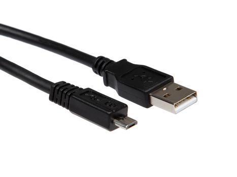 IIGLO USB-A till USB Micro-B kabel 5m (svart) 2.0, PVC, 480Mbps (II-USBAMUUSBF-B050)