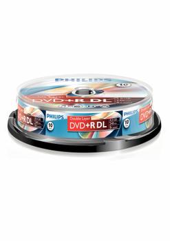 PHILIPS 1x10 DVD+R 8,5GB DL 8x SP (DR8S8B10F/00)