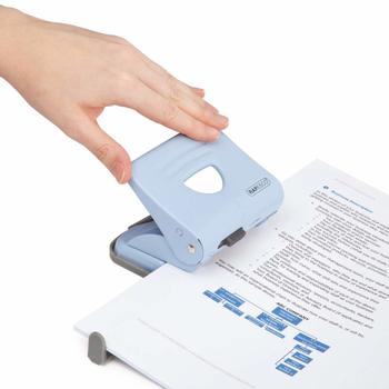 Rapesco 825 2 Hole Punch Metal 25 Sheet Powder Blue - 1359 (1359)