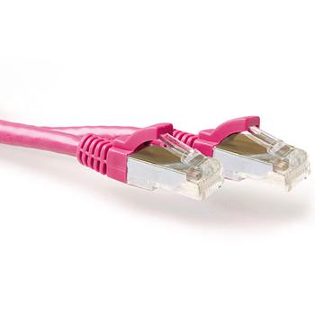 ACT SFTP Patch Cat.6A -  20 m Rosa Snagless 500MHz 26AWG PIMF (FB2420)