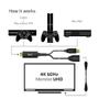 CLUB 3D HDMI to DisplayPort 4K60Hz M/F Active Adapter (CAC-1331)